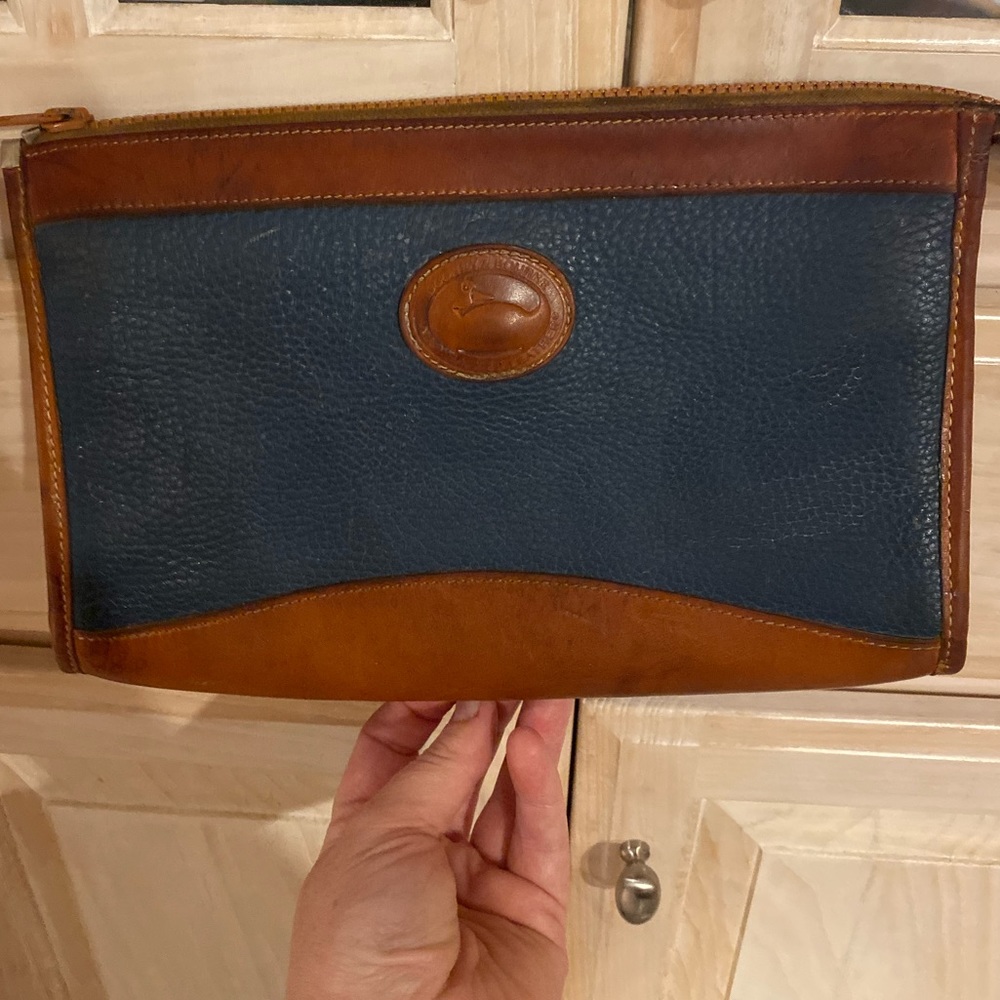 Dooney and Burke vintage used navy purse